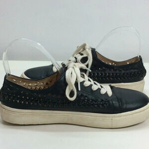 Sam Edelman Black Leather Sneakers